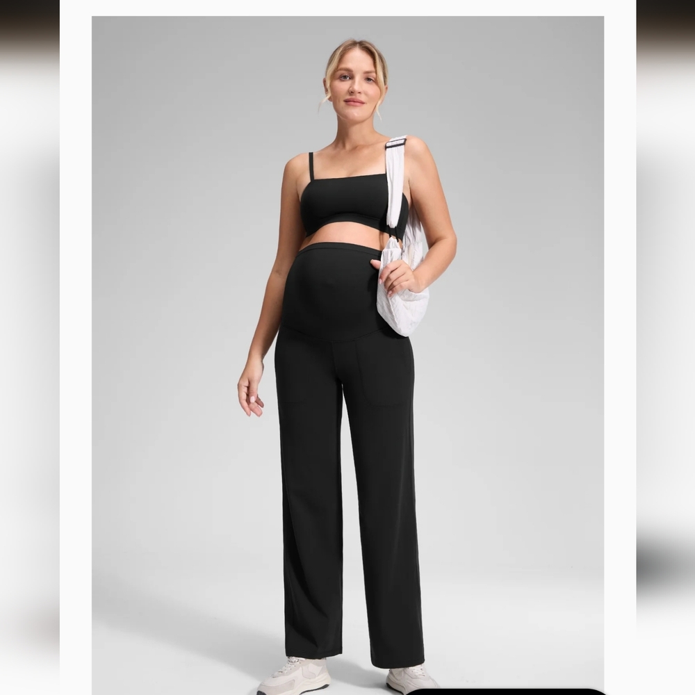 CRZ YOGA BNWT Butterluxe Maternity Pocket Pant 31.5" - BLACK S(4/6)